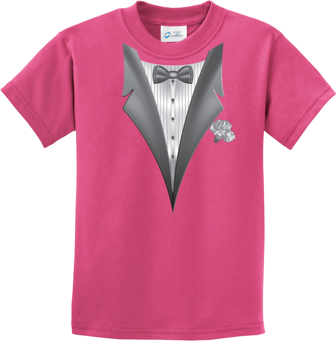 Buy Cool Shirts Kids Tuxedo Tshirt White Flower Youth Tee eBay